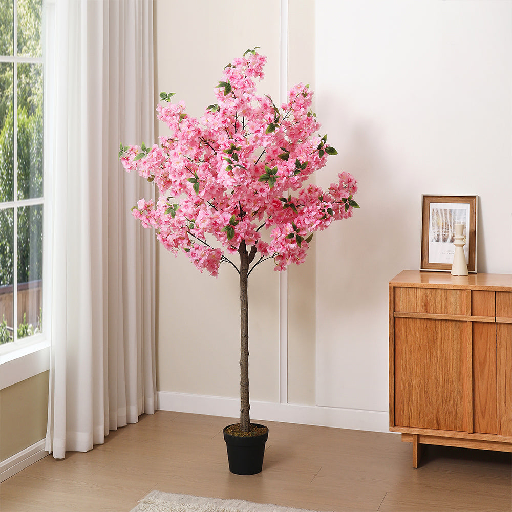 180CM Height Artificial Cherry Blossom Tree with Pot